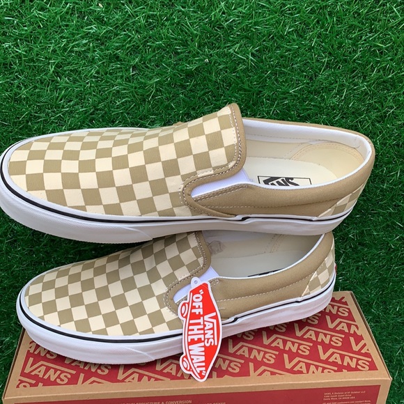 VANS CLASSIC SLIP ON CHEKRBRD Cornstalk/Tr wht men - Picture 12 of 16